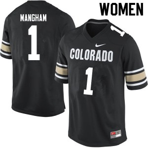 Womens University of Colorado #1 Jaren Mangham Home Black Stitch Jersey 783136-901