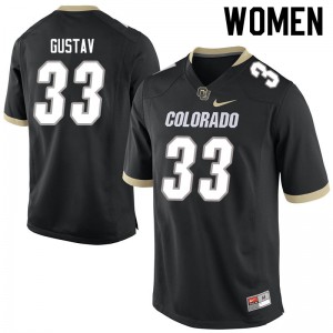 Womens Colorado #33 Joshka Gustav Black NCAA Jerseys 194510-863