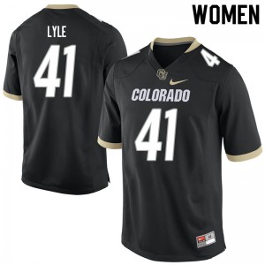 Womens Colorado #41 Anthony Lyle Black Alumni Jerseys 973402-189