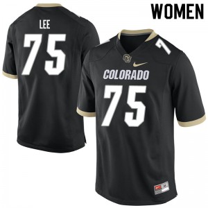 Womens UC Colorado #75 Carson Lee Black Player Jersey 483999-759