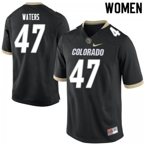 Women's Colorado #47 Hayden Waters Black Official Jersey 731298-649
