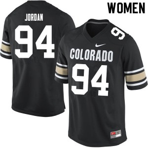 Womens Colorado #94 Janaz Jordan Home Black Stitched Jerseys 618136-643
