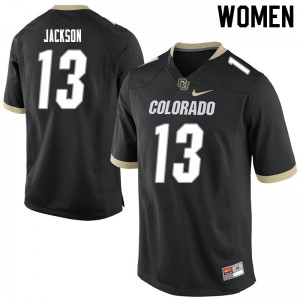 Womens Colorado #13 Justin Jackson Black Player Jersey 514533-536