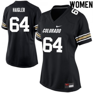 Women Colorado #64 Aaron Haigler Black High School Jerseys 422294-583