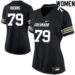 Womens Colorado #79 Jonathan Huckins Black NCAA Jersey 976398-634