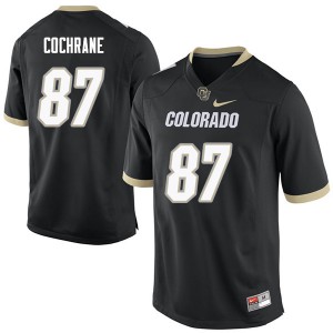 Men Colorado Buffaloes #87 Xavier Cochrane Black College Jersey 573785-624