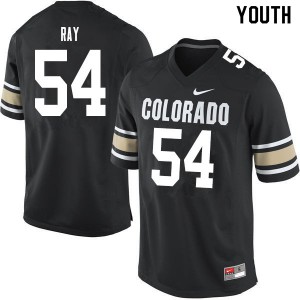 Youth Colorado Buffaloes #54 Kanan Ray Home Black College Jerseys 620141-242