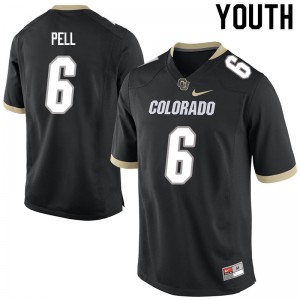 Youth Colorado #6 Alec Pell Black NCAA Jersey 896458-223