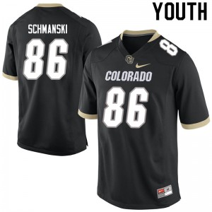 Youth Colorado #86 C.J. Schmanski Black Football Jersey 867396-881