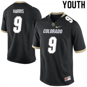 Youth Colorado #9 Jalen Harris Black Alumni Jersey 473126-540