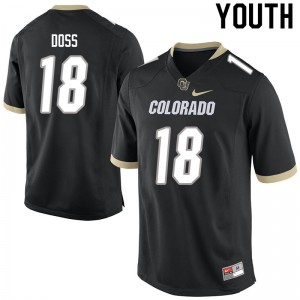 Youth UC Colorado #18 Jeremiah Doss Black Official Jersey 170421-219