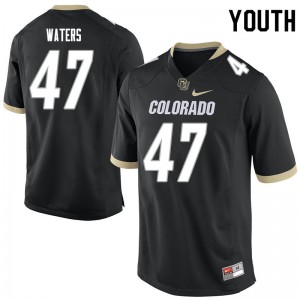 Youth Colorado Buffaloes #47 Hayden Waters Black Stitched Jerseys 406312-618