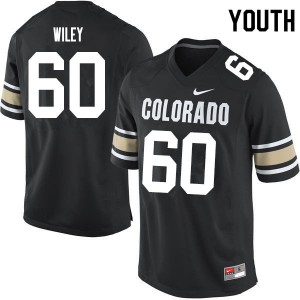 Youth Buffaloes #60 Jake Wiley Home Black Official Jerseys 248526-844