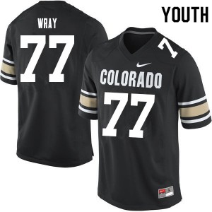 Youth Colorado #77 Jake Wray Home Black Stitched Jerseys 261136-649