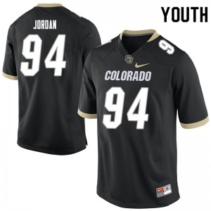 Youth Buffaloes #94 Janaz Jordan Black Player Jersey 542390-298