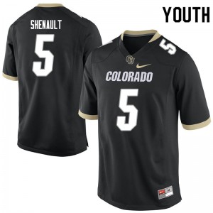 Youth Colorado #5 La'Vontae Shenault Black Football Jersey 981388-498