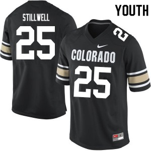 Youth Colorado #25 Luke Stillwell Home Black Player Jerseys 461027-712