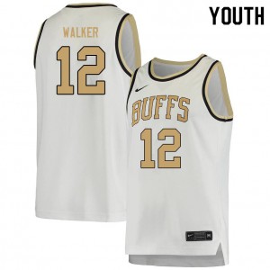 Youth Colorado #12 Jabari Walker White NCAA Jersey 776841-964