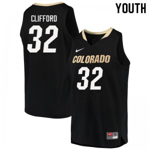 Youth UC Colorado #32 Nique Clifford Black Player Jerseys 322364-682