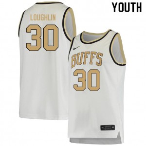 Youth Colorado #30 Will Loughlin White College Jerseys 176948-692