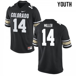 Youth Colorado #14 Chris Miller Home Black Official Jersey 806852-422