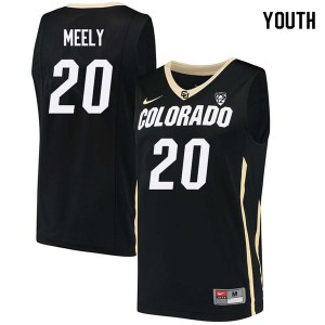Youth University of Colorado #20 Cliff Meely Black Stitched Jersey 984498-501