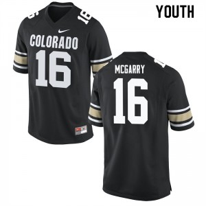 Youth Colorado #16 Tyler McGarry Home Black Football Jersey 720762-711