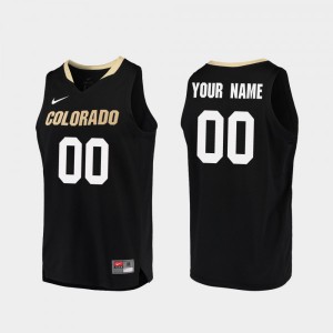 Men's UC Colorado #00 Custom Black Stitched Jersey 854473-661