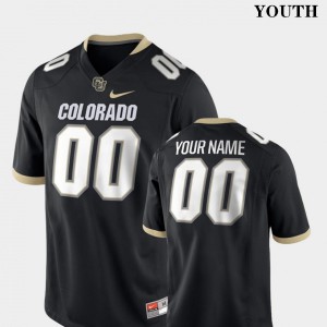 Youth UC Colorado #00 Custom Black NCAA Jersey 456569-822